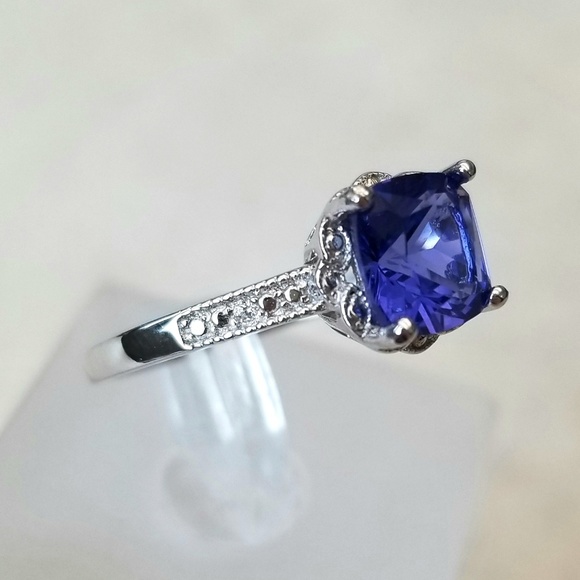 2ct Nano Tanzanite Ring - Picture 5 of 8